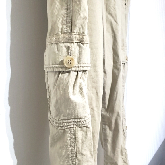 c a r g o : Caslon Khaki Cargo Pants Capri Pants - Picture 11 of 12
